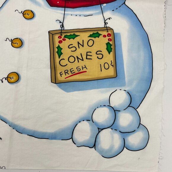 Daisy Kingdom Christmas Door Panel Cut and Sew Snowman Snowcone Wall Hanging Art - Picture 6 of 7